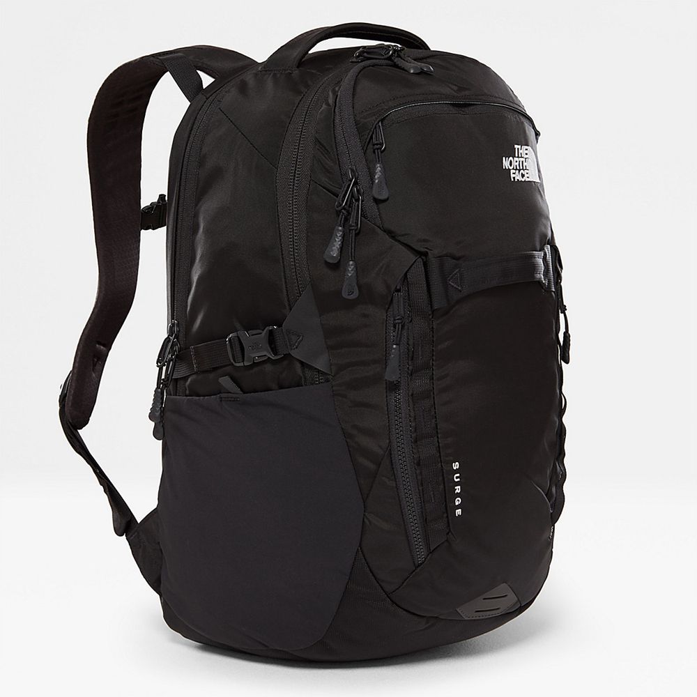 The North Face Backpacks Mens Australia - The North Face Surge Black (FBQ-418069)